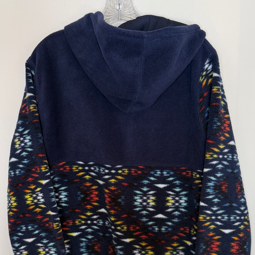Massive Outdoor Fleece Hoodie Size M Vibrant Multicolor Pullover - Picture 9 of 14